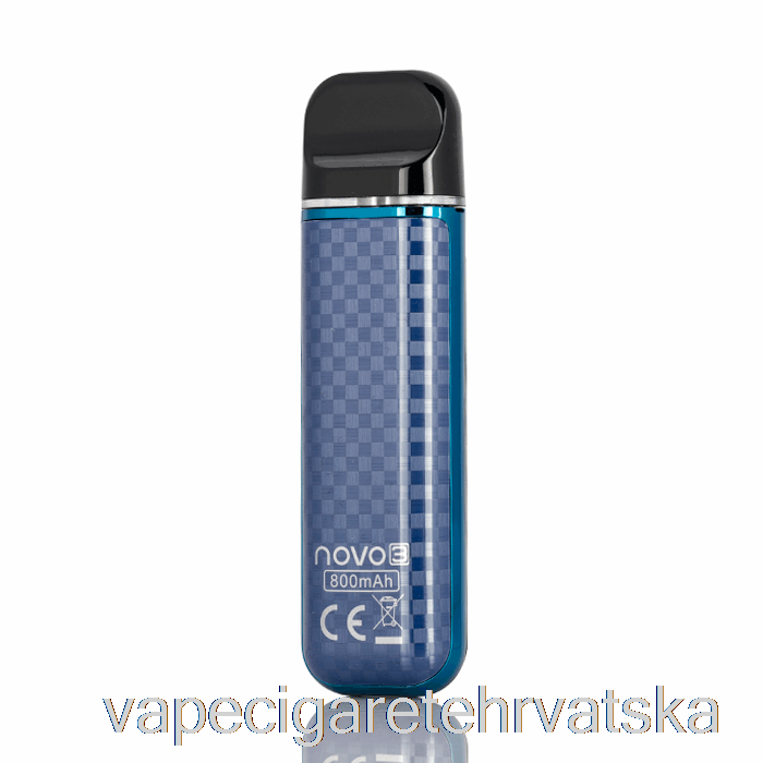Vape Cigarete Smok Novo 3 25w Pod Sustav Plava Karbonska Vlakna